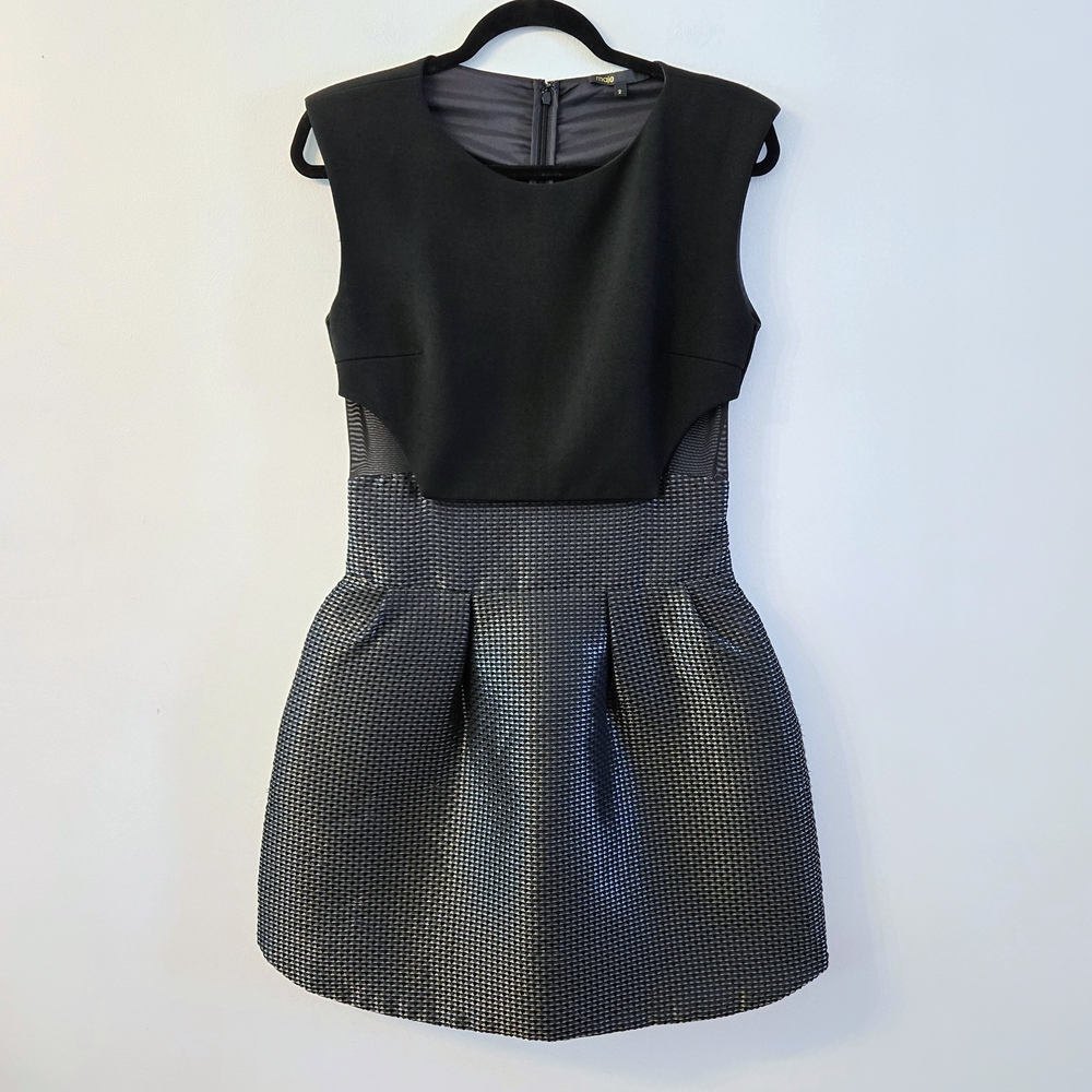 Maje Rydaf Metallic Mini Dress - Picture 4 of 11